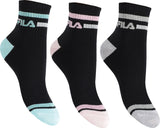 Fila Women's Sports Socks Colorful 3 Pairs